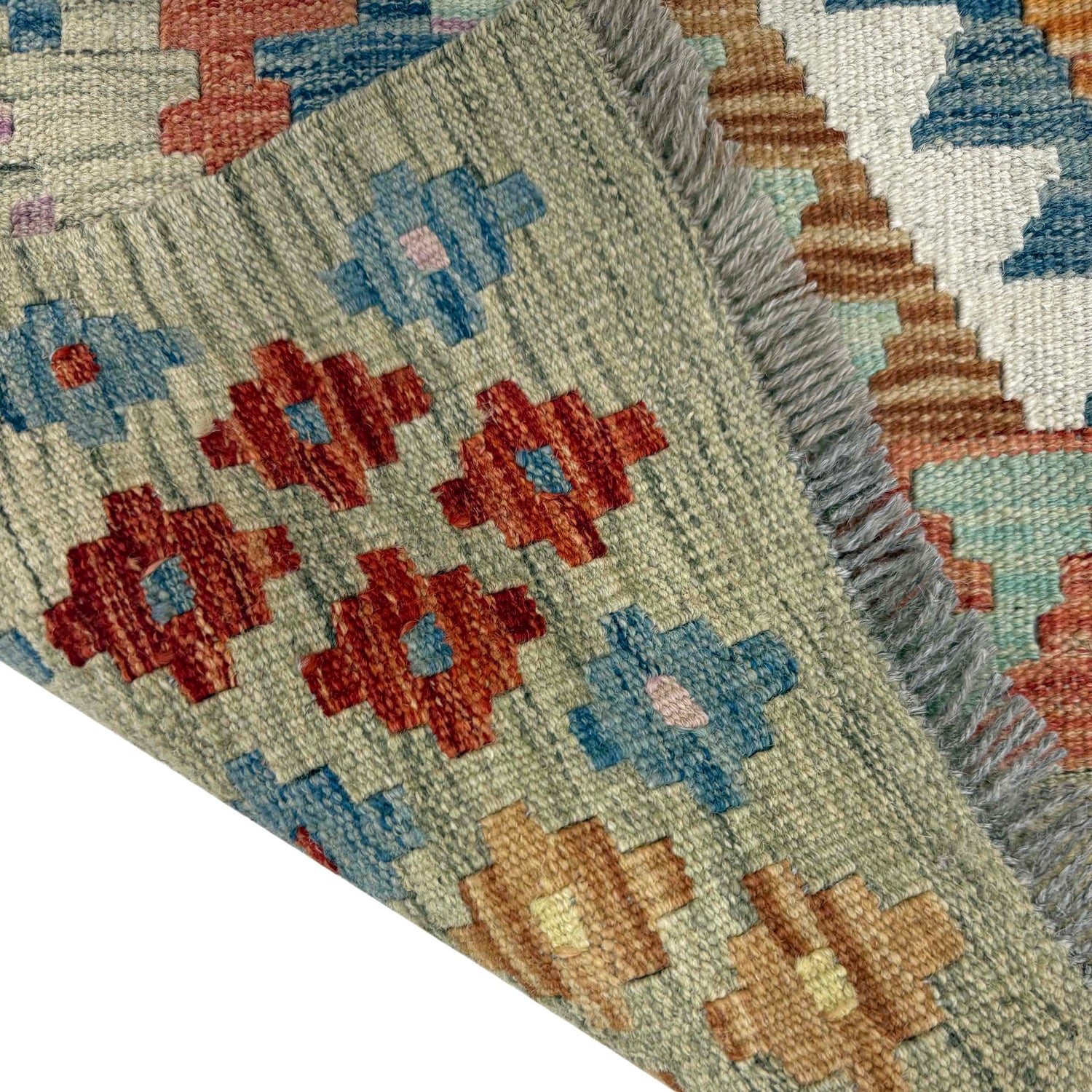 Handmade Vegetable Kelim 5' 11" x 8' 3" (ft) - No. R39778