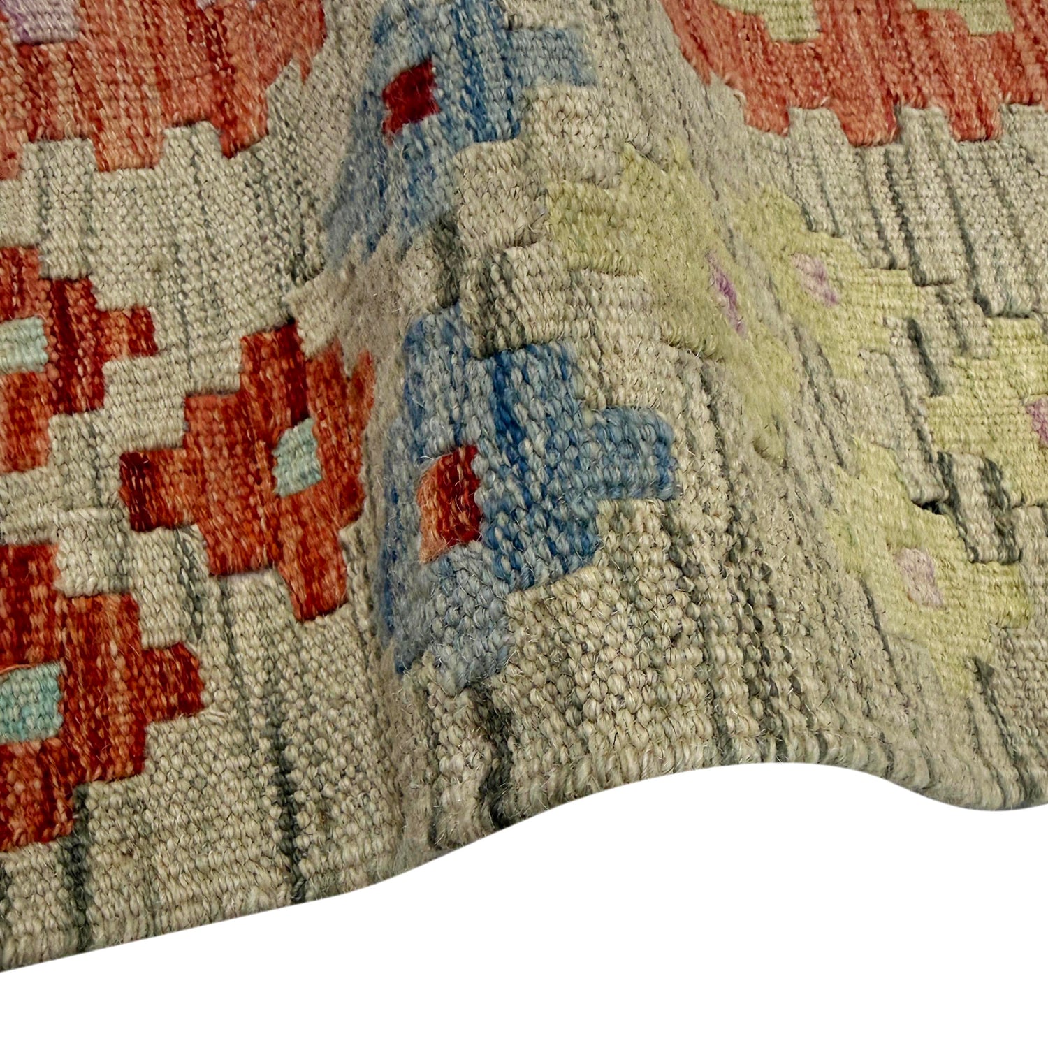 Handmade Vegetable Kelim 5' 11" x 8' 3" (ft) - No. R39778