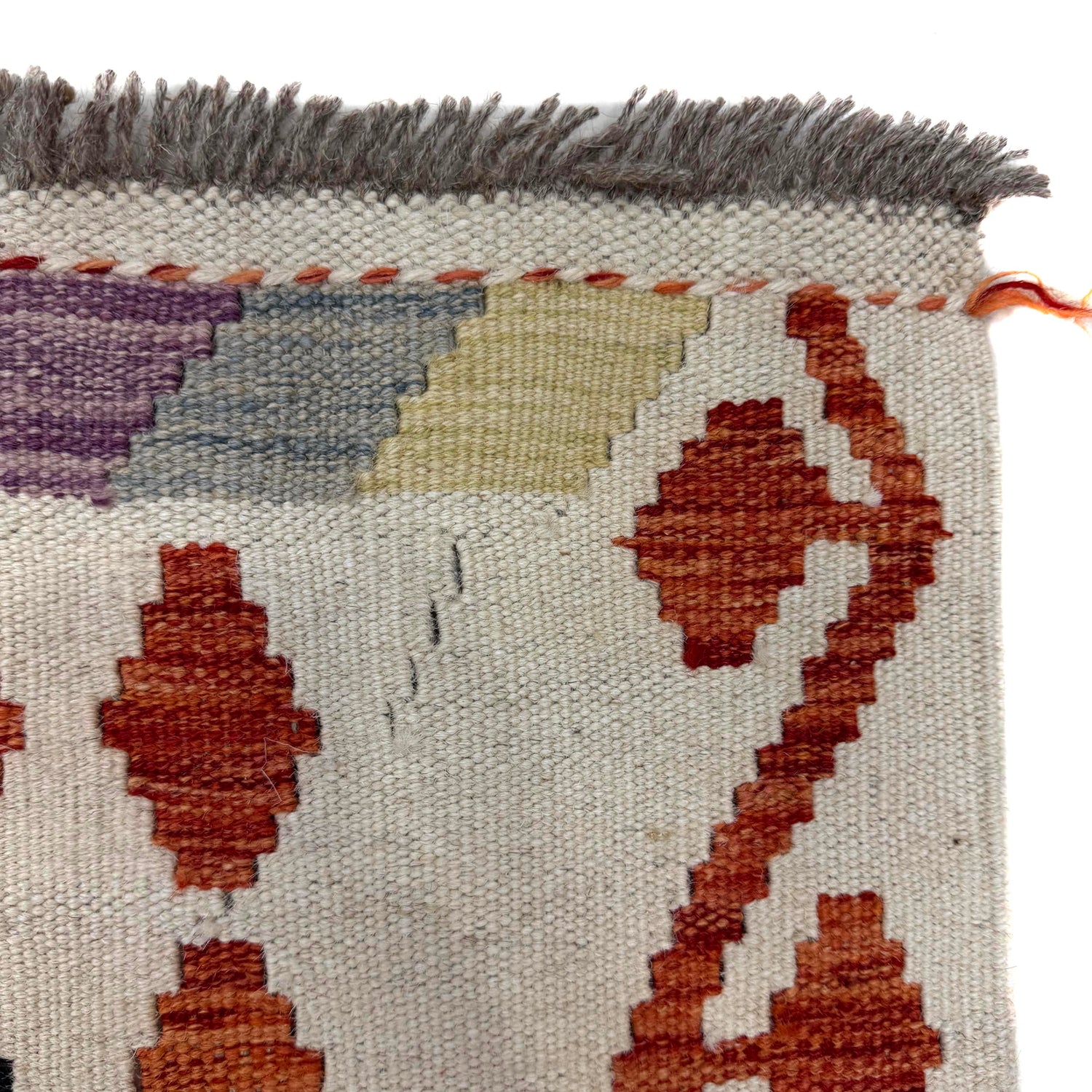 Handmade Vegetable Kelim 5' 1" x 6' 6" (ft) - No. R39781