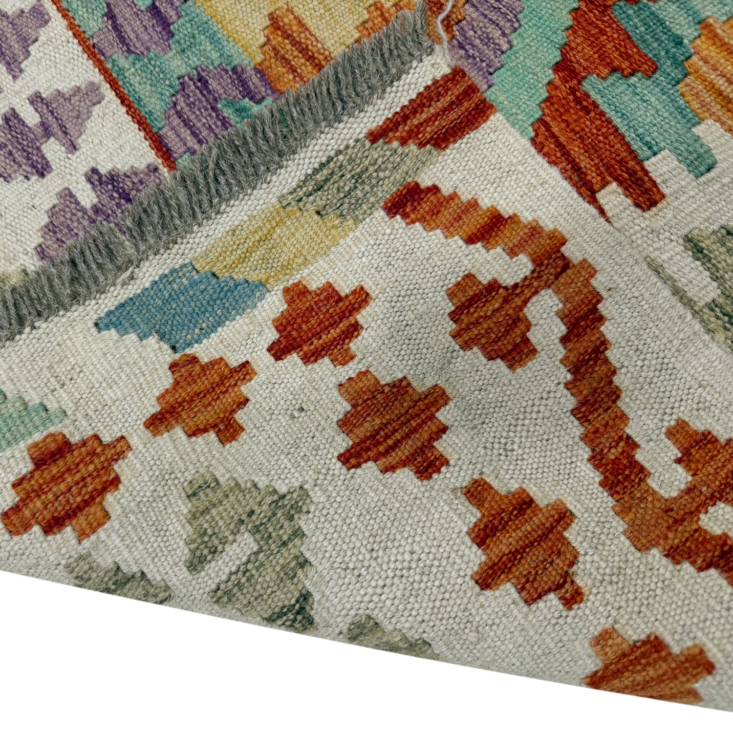 Handmade Vegetable Kelim 4' 3" x 5' 11" (ft) - No. R39816