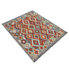 Handmade Vegetable Kilim 5' 1" x 6' 3" (ft) - No. R39818