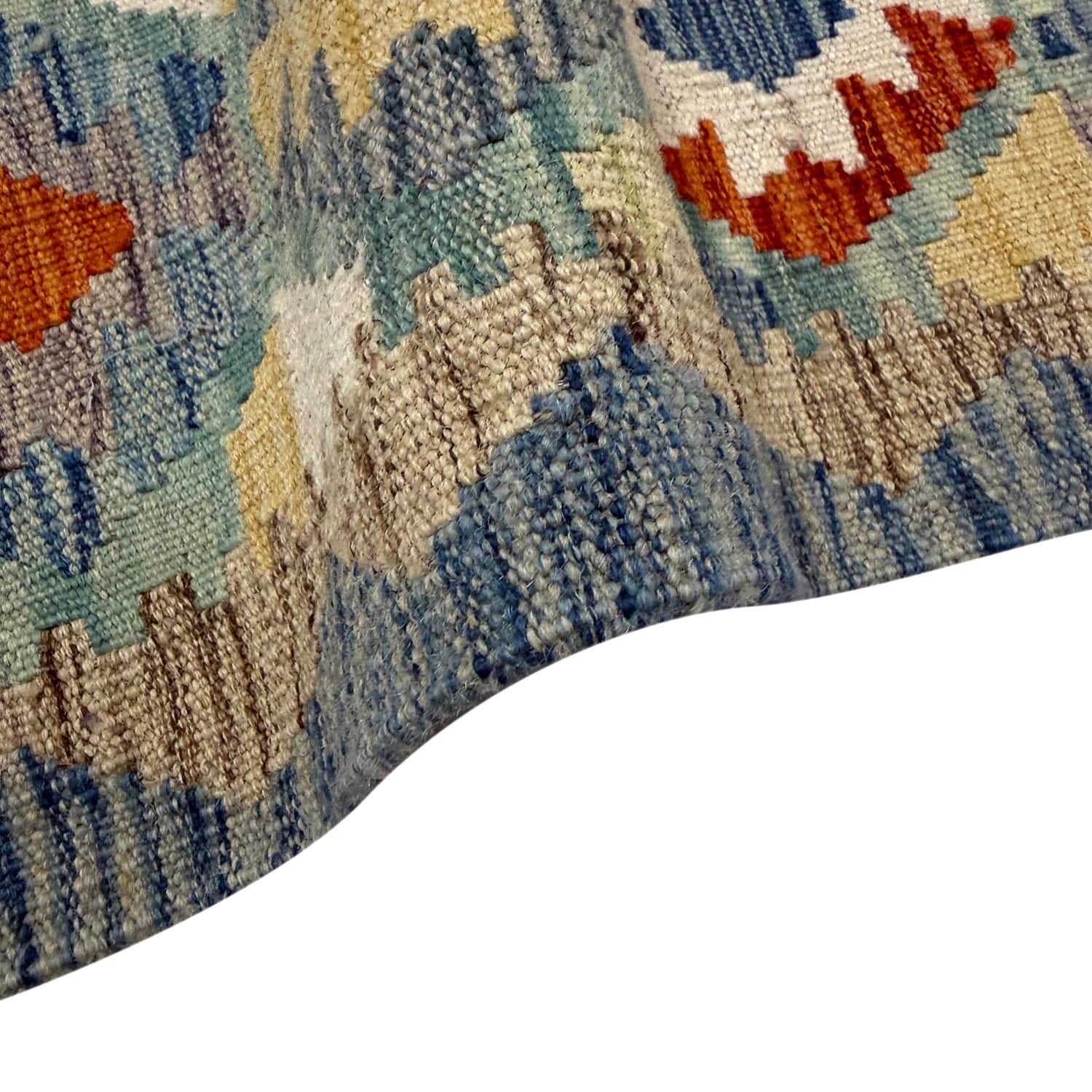 Handmade Vegetable Kilim 5' 1" x 6' 3" (ft) - No. R39818