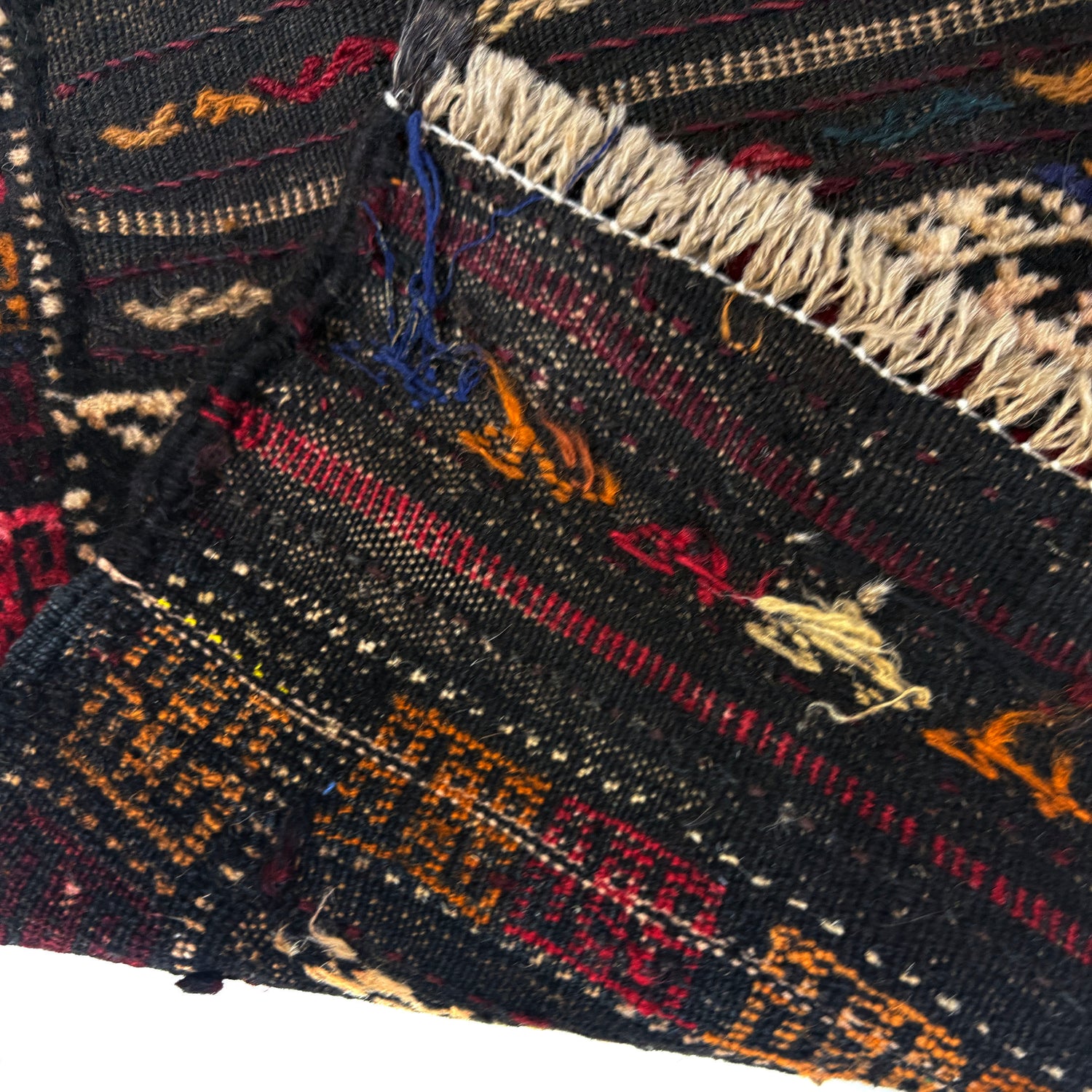 Hand Knotted Table Sheet Dhurrie Runner 2' 0" x 5' 2" (ft) - No. R39823