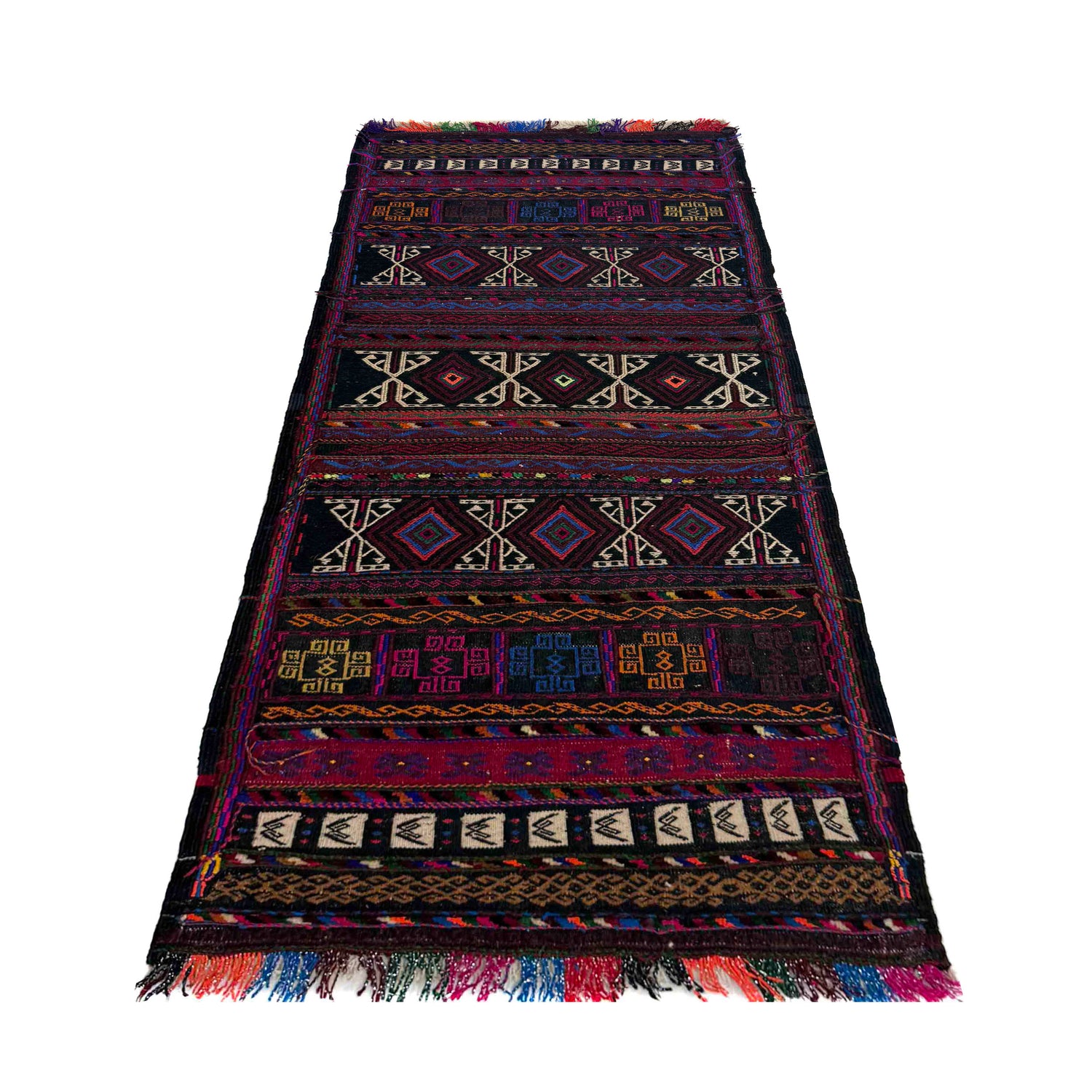 Handmade Table Sheet Kilim Runner 2' 2" x 4' 6" (ft) - No. R39824