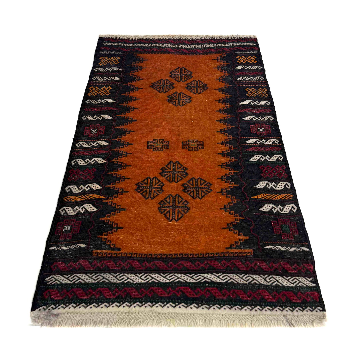 Handmade Table Sheet Kilim Runner 2' 4" x 4' 0" (ft) - No. R39827