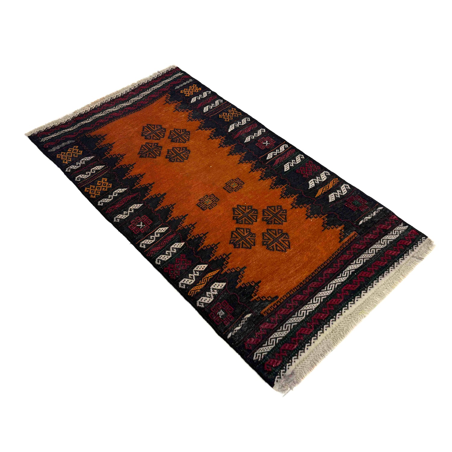 Handmade Table Sheet Kilim Runner 2' 4" x 4' 0" (ft) - No. R39827