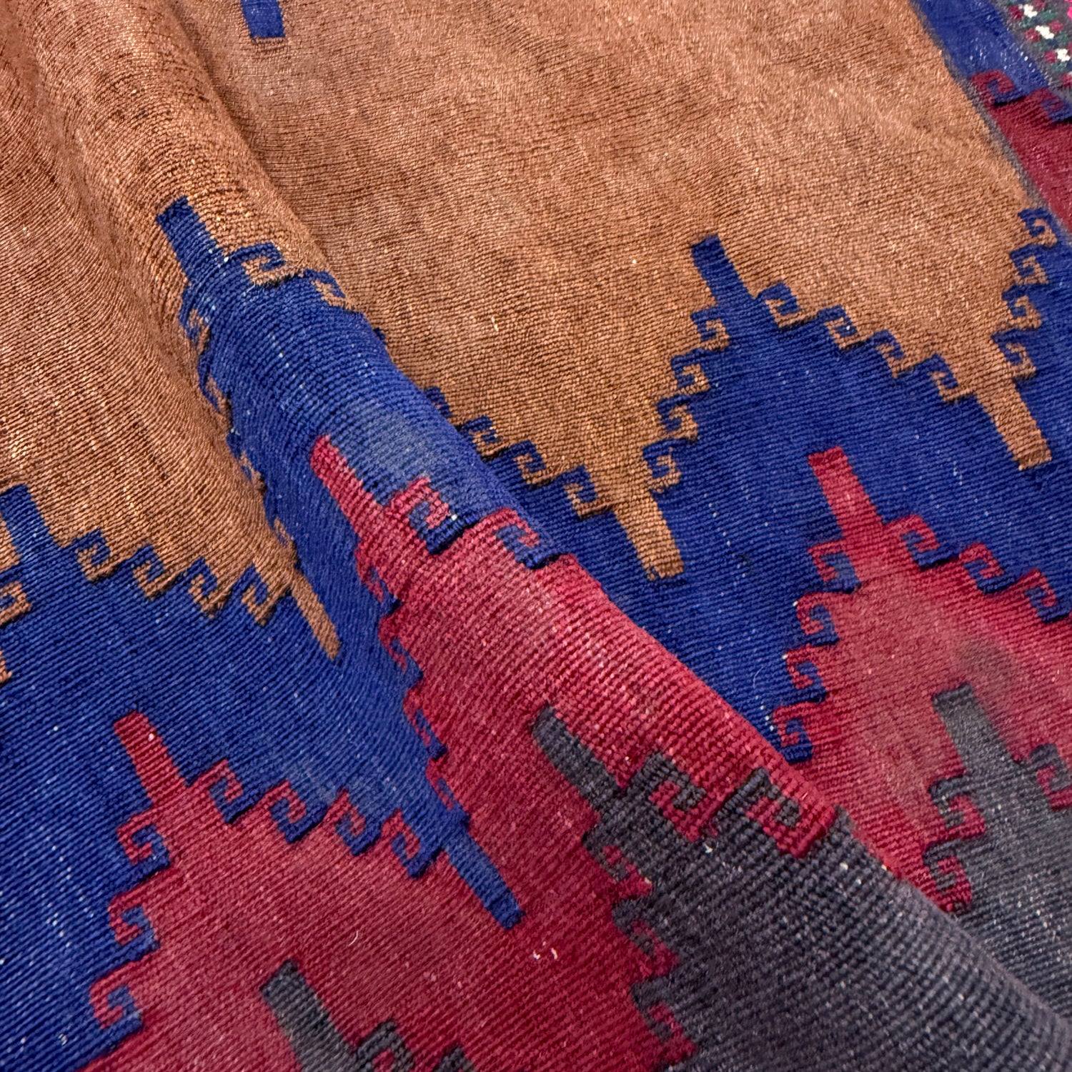 Hand Knotted Table Sheet Dhurrie Runner 2' 5" x 5' 2" (ft) - No. R39828