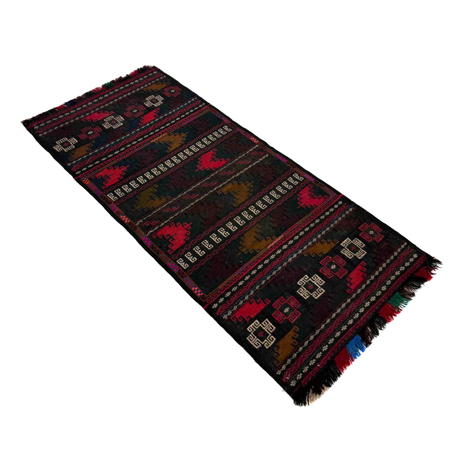Hand Knotted Table Sheet Dhurrie Runner 2' 3" x 5' 1" (ft) - No. R39829