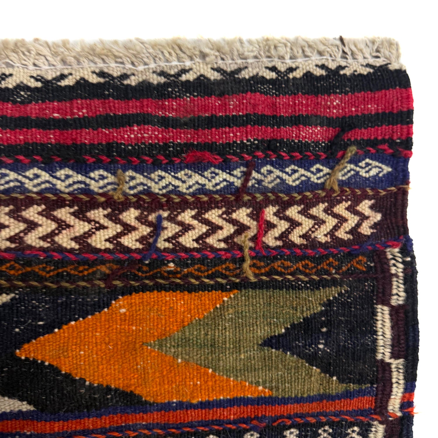 Hand Knotted Table Sheet Dhurrie Runner 2' 0" x 5' 10" (ft) - No. R39834