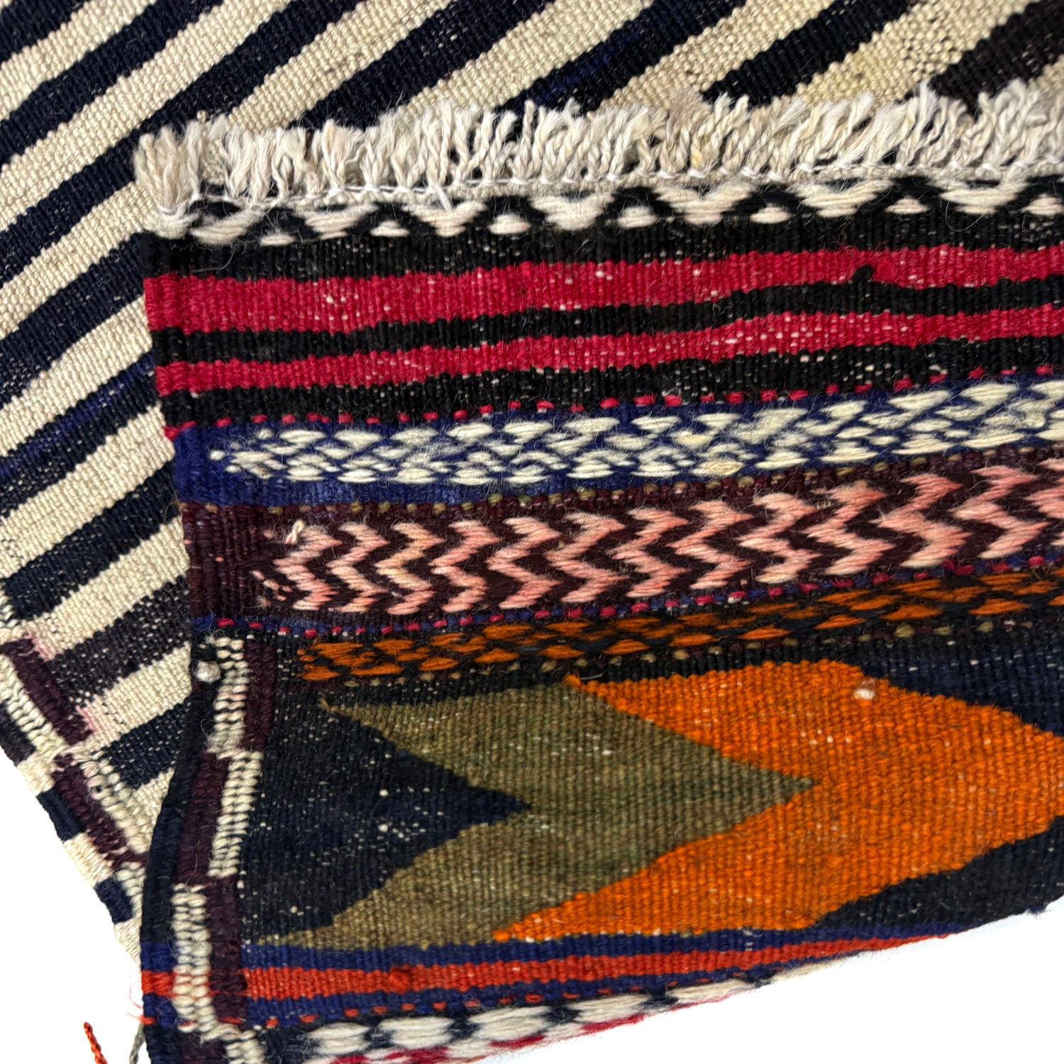 Hand Knotted Table Sheet Dhurrie Runner 2' 0" x 5' 10" (ft) - No. R39834
