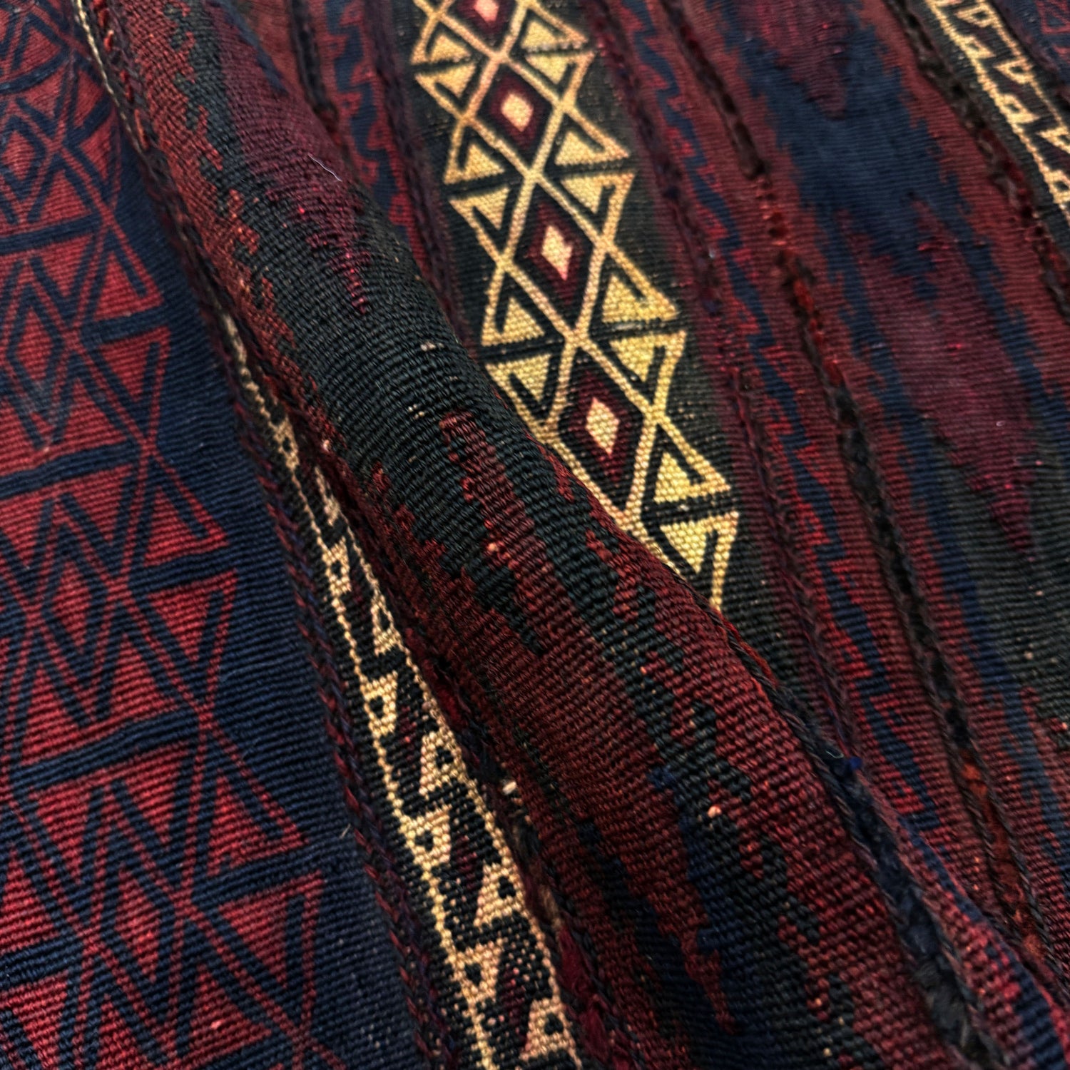 Flat Weave Kilim Runner 2' 4" x 9' 7" (ft) - No. R39836