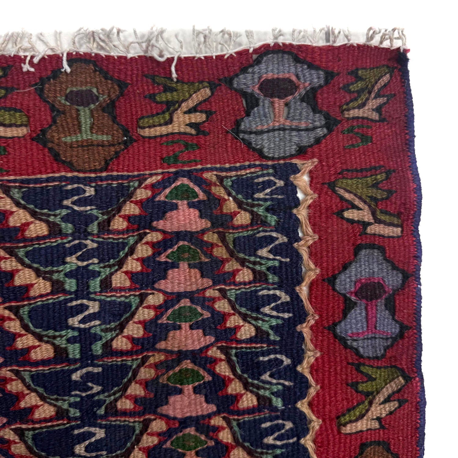 Handmade Multi-color Kilim 2' 5" x 3' 7" (ft) - No. R39837