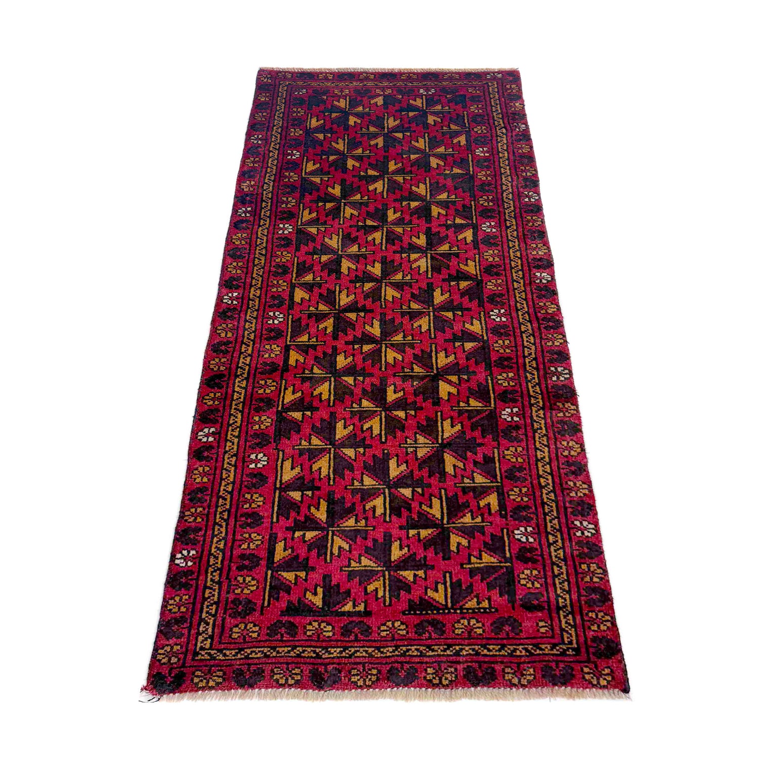 Hand Knotted Baluchi Runner 2' 4" x 6' 3" (ft) - No. R39838