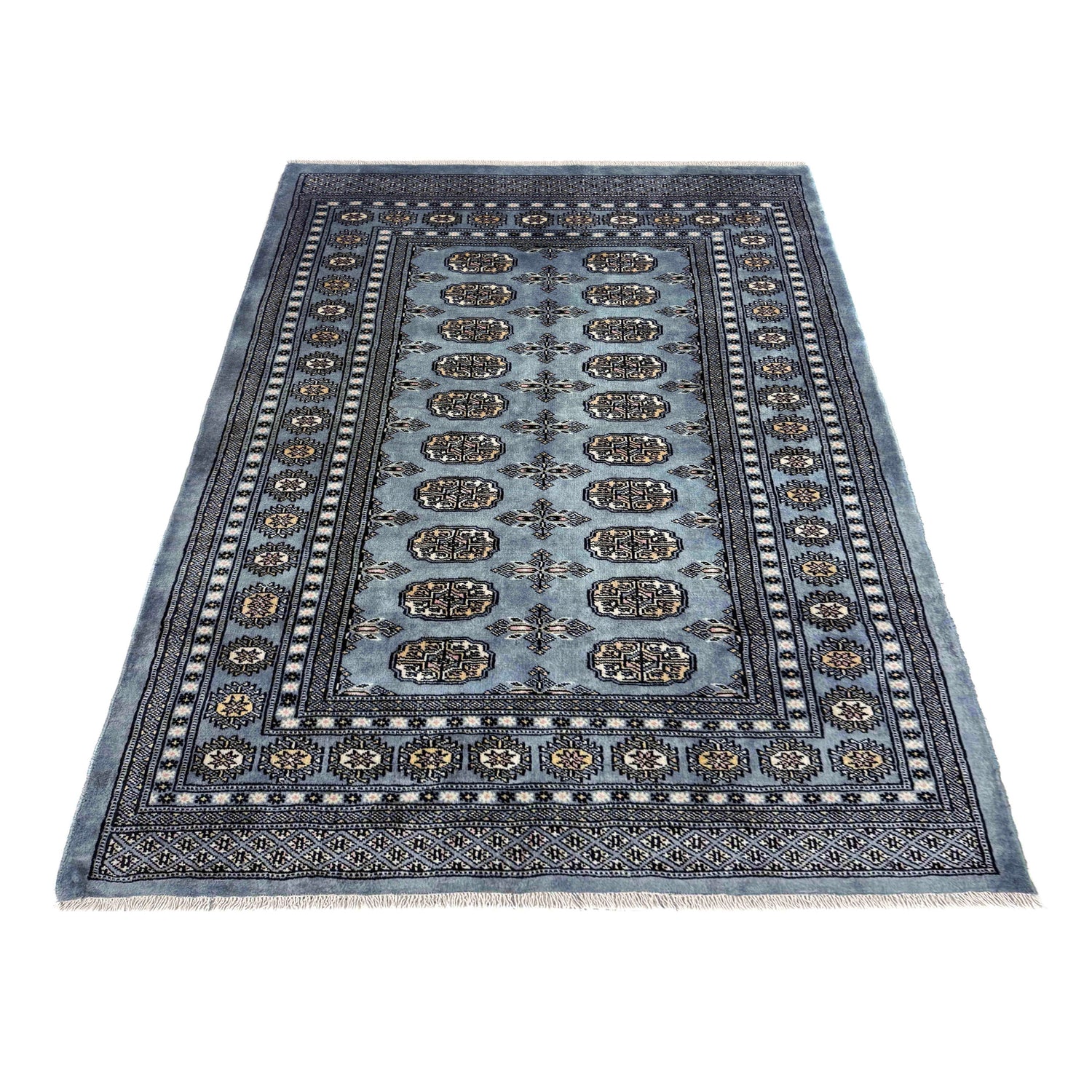 Oriental Bukhara Carpet 4' 8" x 6' 5" (ft) - No. R39840