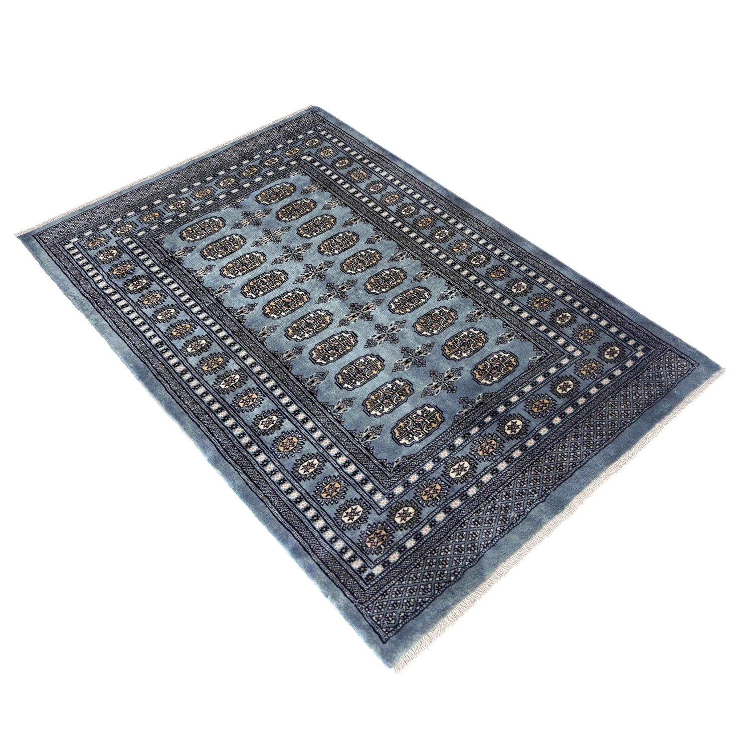 Oriental Bukhara Carpet 4' 8" x 6' 5" (ft) - No. R39840