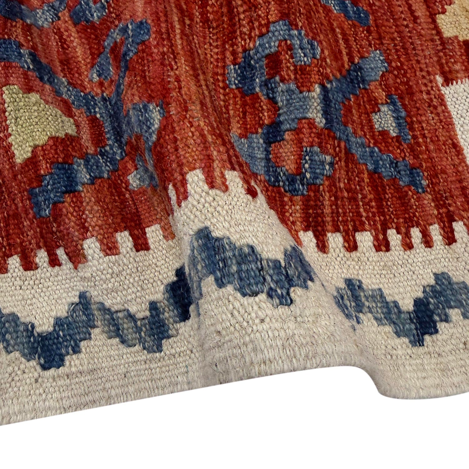 Handmade Vegetable Kilim 6' 11" x 9' 10" (ft) - No. R39841
