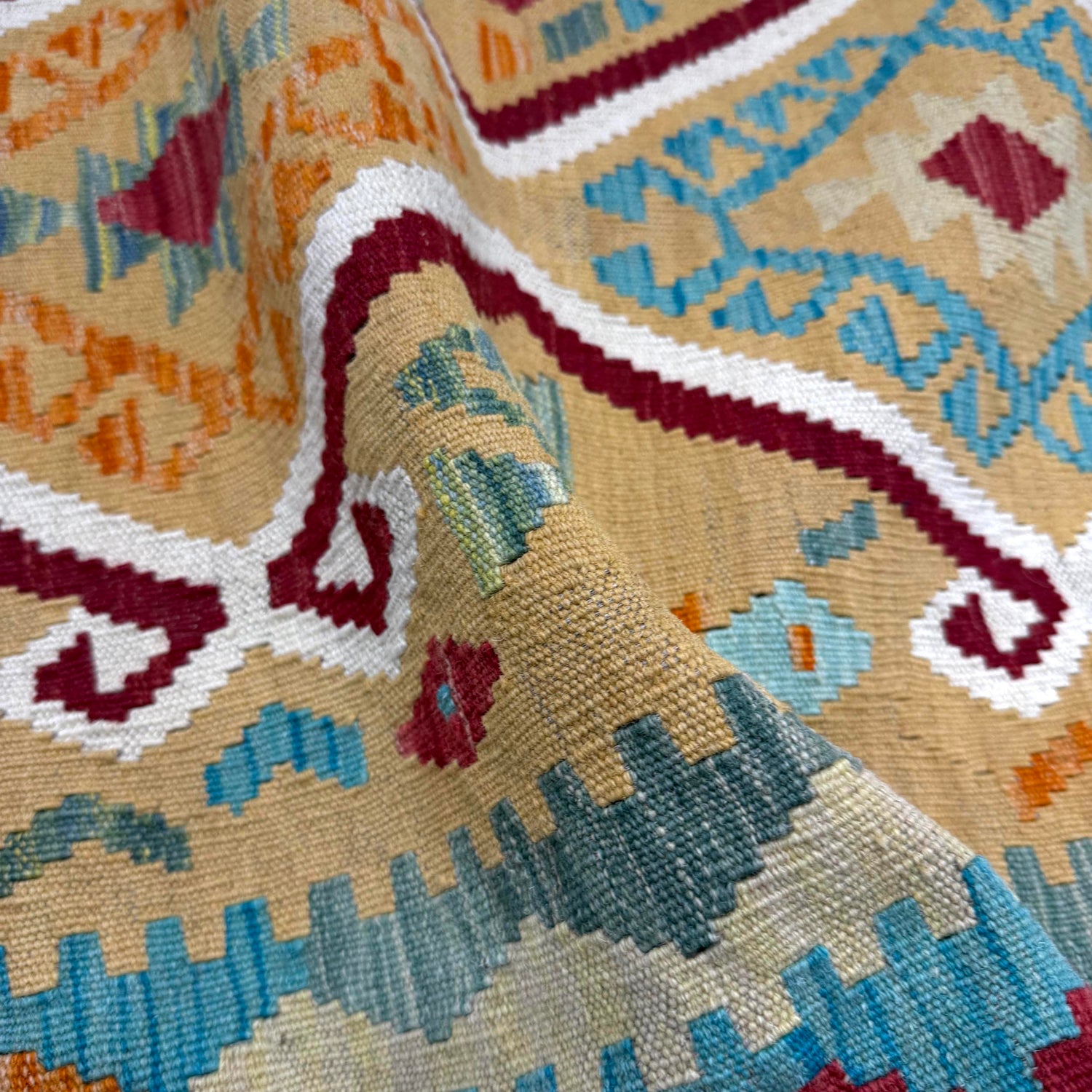 Handmade Vegetable Kilim 6' 9" x 9' 7" (ft) - No. R39843
