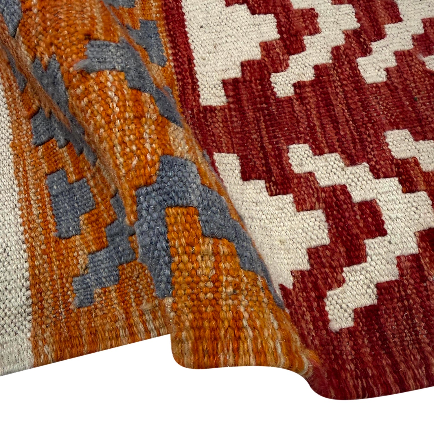 Handmade Vegetable Kelim 6' 8" x 9' 8" (ft) - No. R39844
