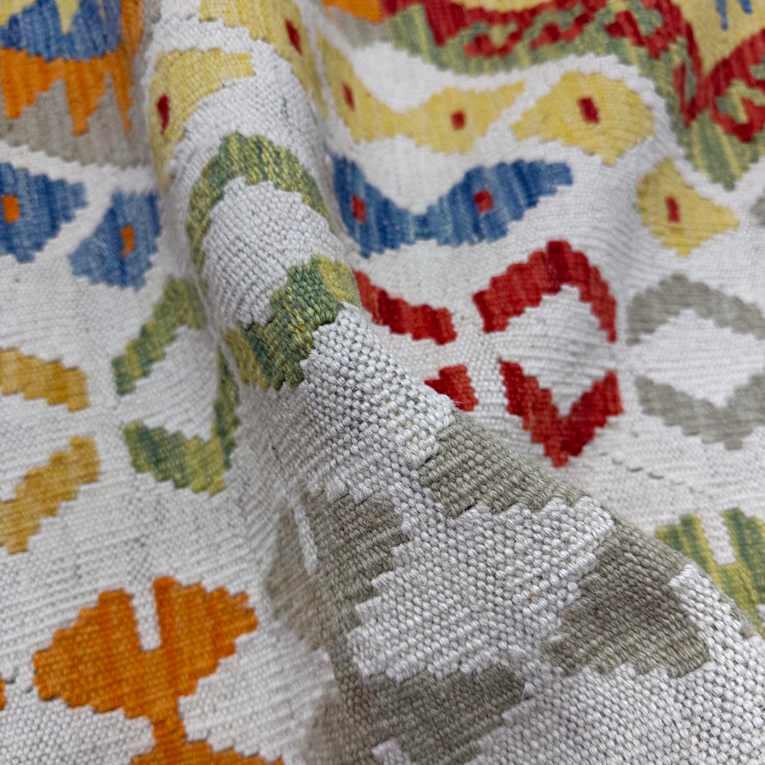 Handmade Vegetable Kelim 6' 7" x 10' 1" (ft) - No. R39846