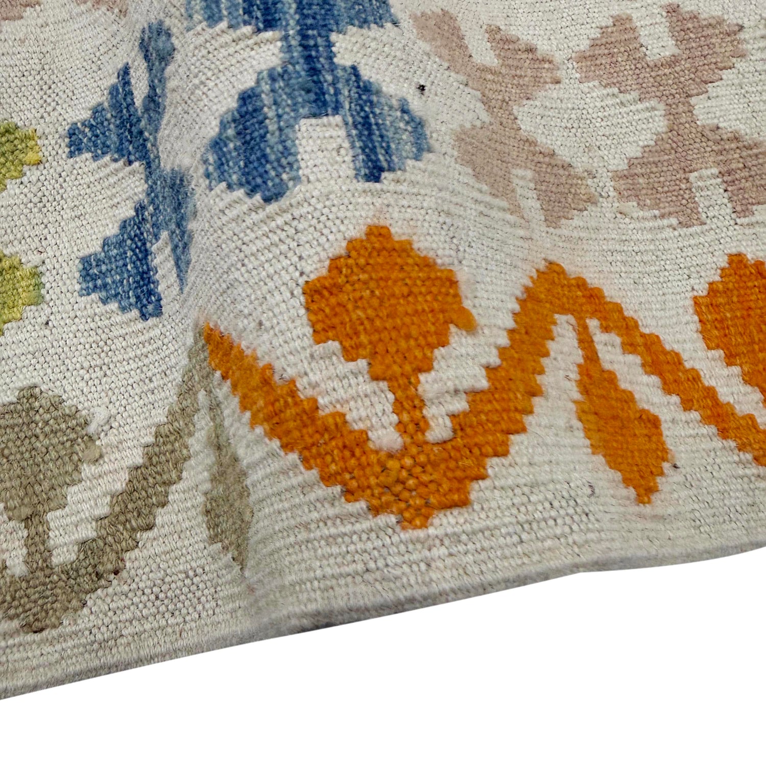 Handmade Vegetable Kelim 6' 8" x 9' 9" (ft) - No. R39847