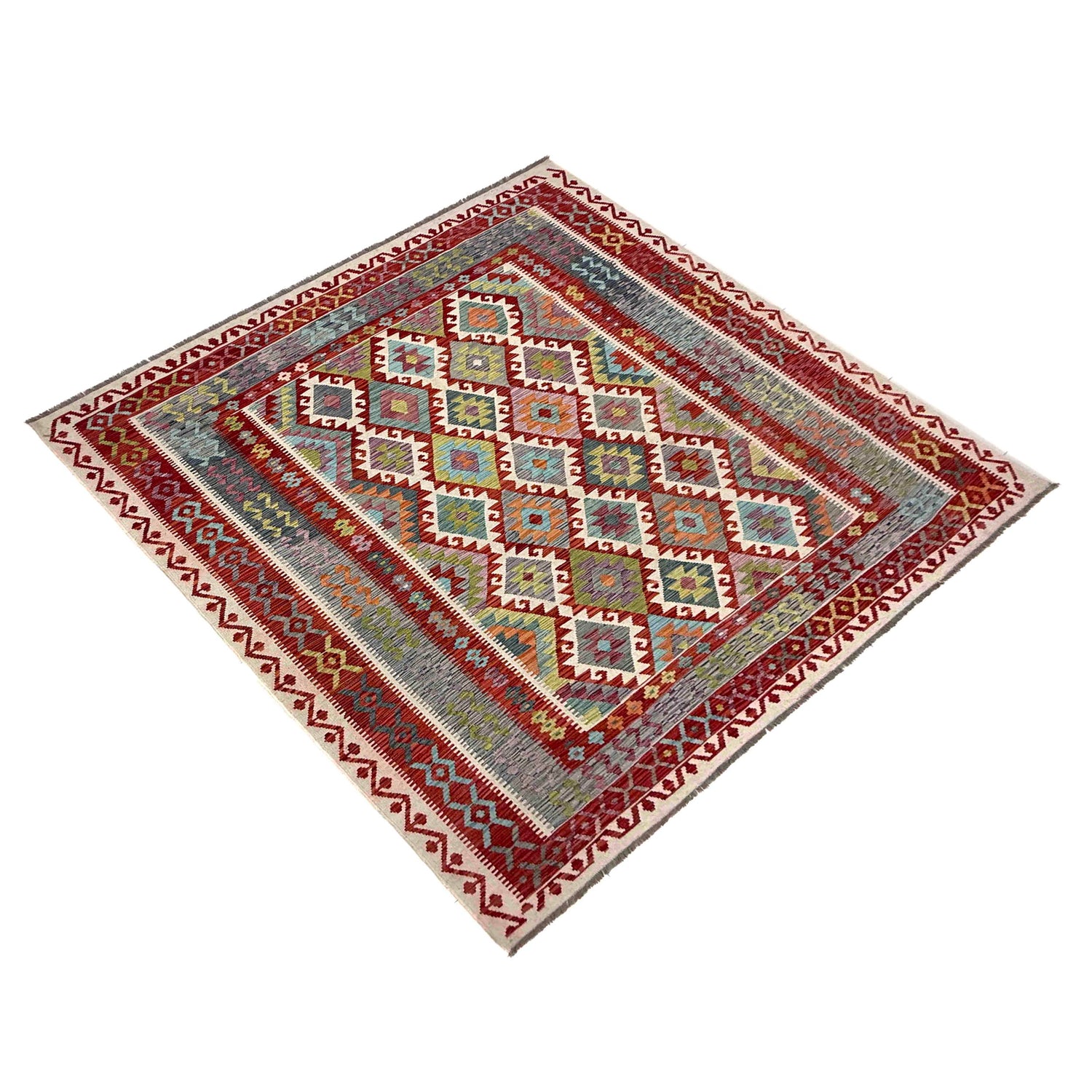 Handmade Vegetable Kelim 8' 6" x 9' 8" (ft) - No. R39849