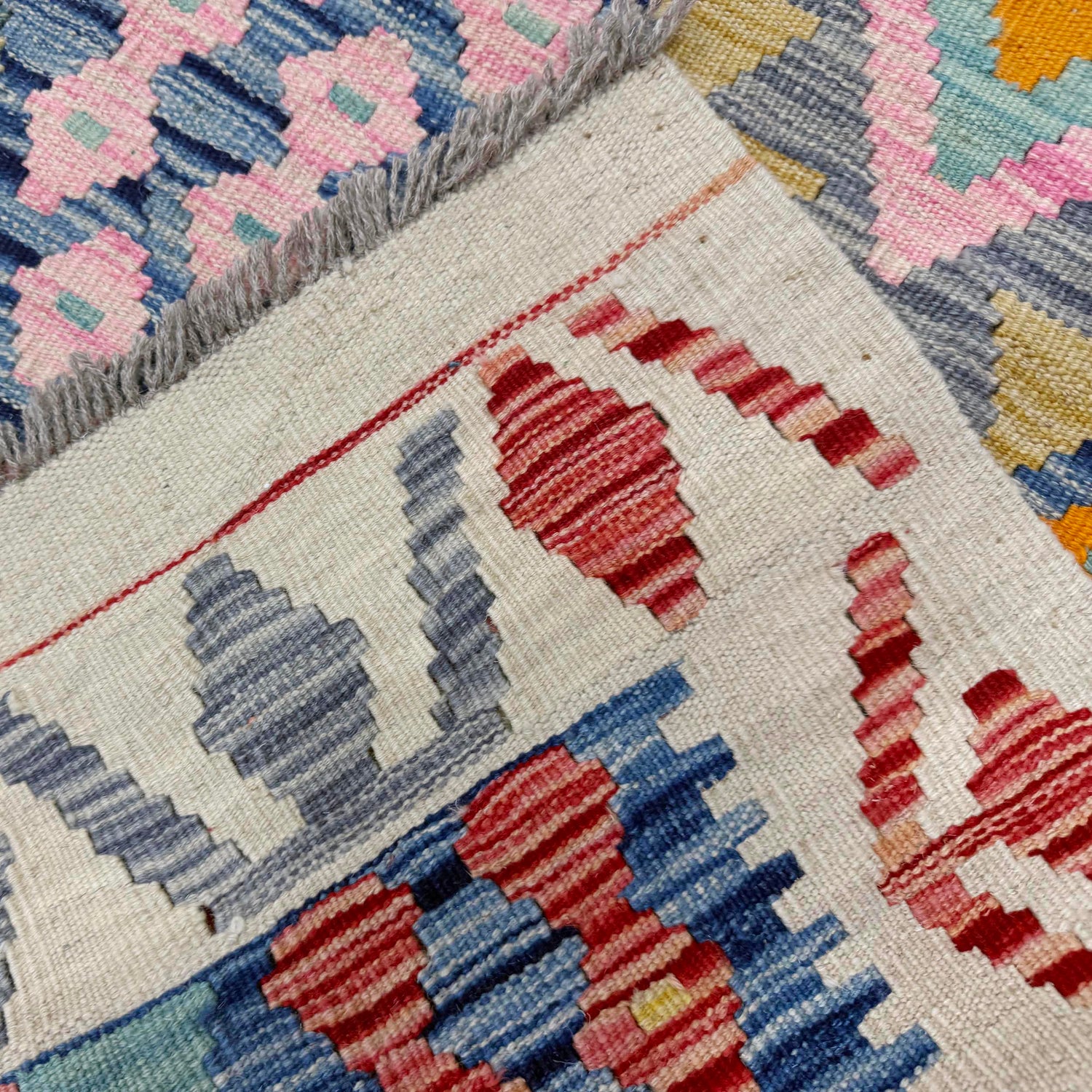 Handmade Vegetable Kilim 6' 11" x 9' 7" (ft) - No. R39851
