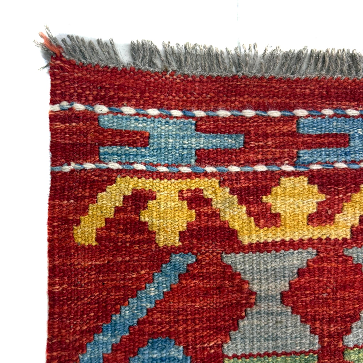 Handmade Vegetable Kelim 6' 8" x 9' 9" (ft) - No. R39852
