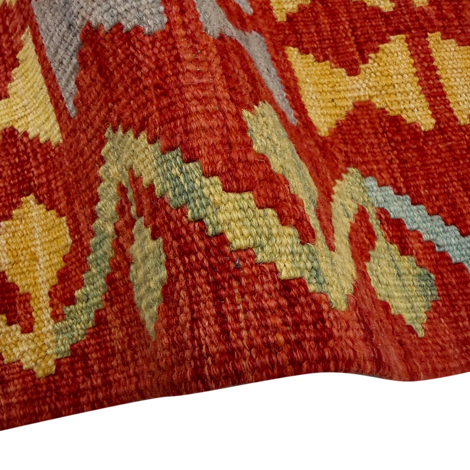Handmade Vegetable Kelim 6' 8" x 9' 9" (ft) - No. R39852