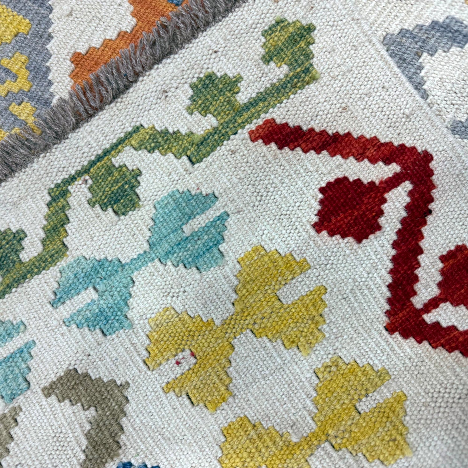 Handmade Vegetable Kilim 6' 8" x 9' 5" (ft) - No. R39853