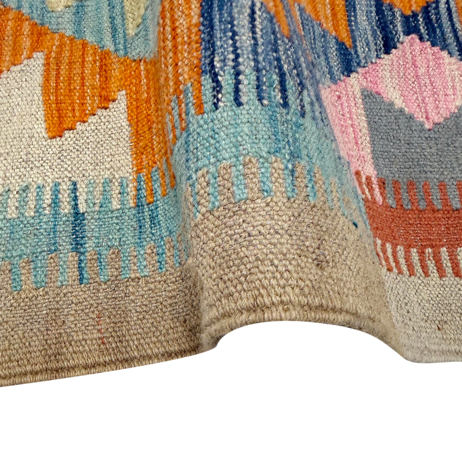 Handmade Vegetable Kelim 5' 0" x 6' 7" (ft) - No. R39858