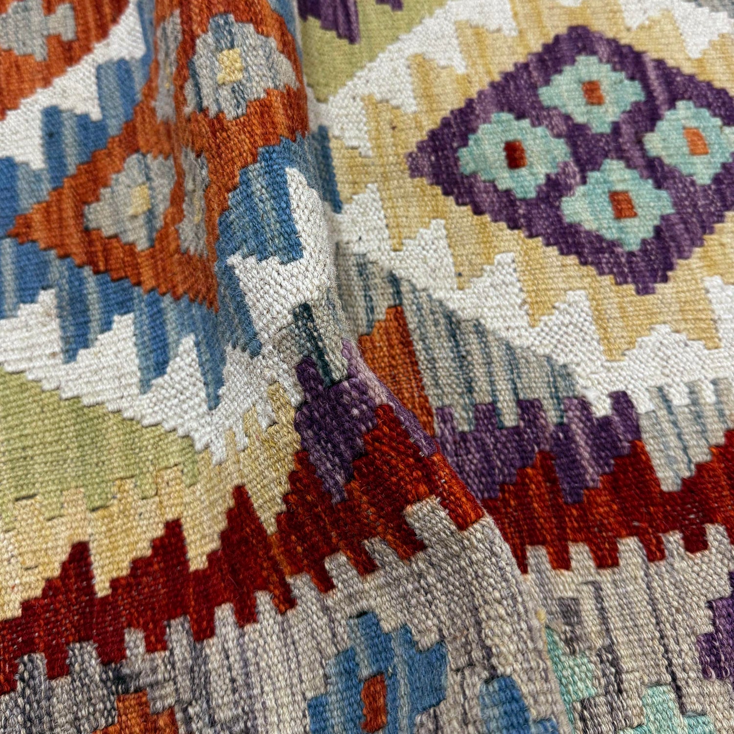 Handmade Vegetable Kilim 5' 0" x 6' 4" (ft) - No. R39859
