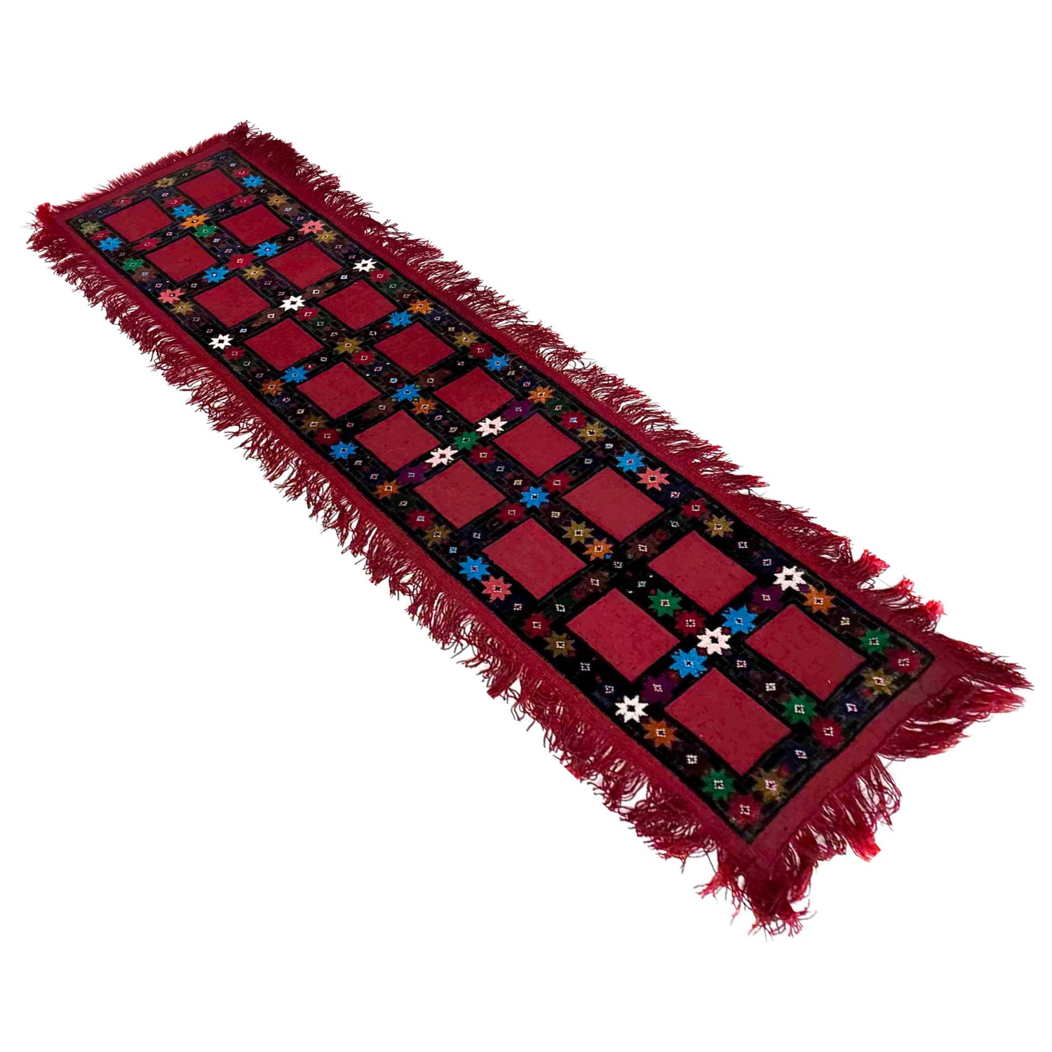 Flat Weave Kilim Runner 2' 2" x 9' 1" (ft) - No. R39873
