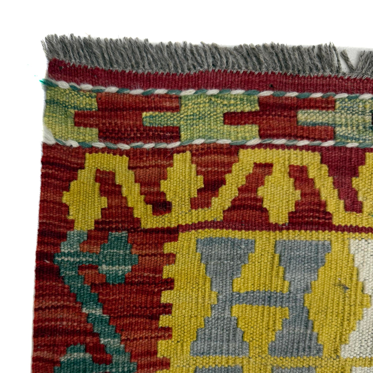 Handmade Vegetable Kilim 6' 10" x 9' 7" (ft) - No. R39878