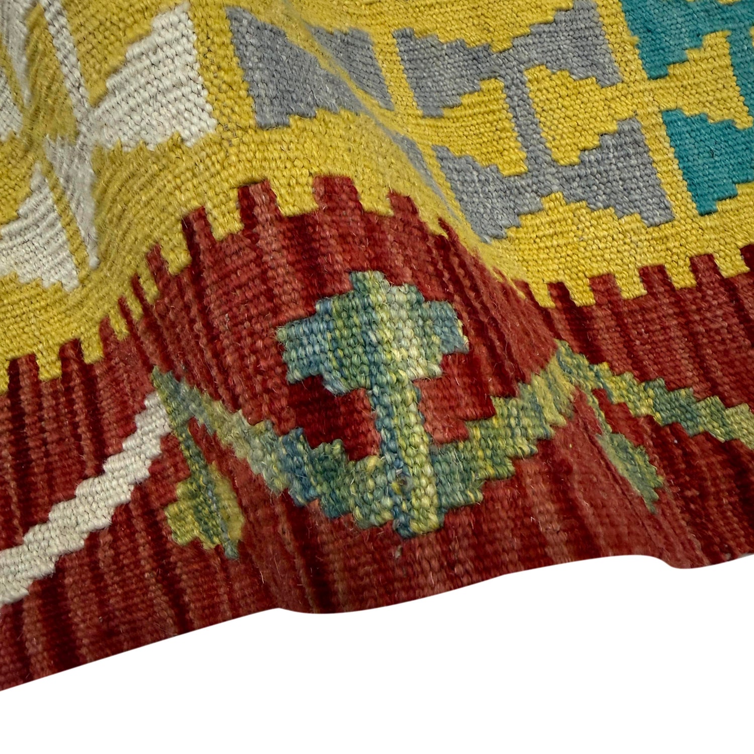 Handmade Vegetable Kilim 6' 10" x 9' 7" (ft) - No. R39878