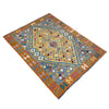 Handmade Vegetable Kilim 5' 0" x 6' 4" (ft) - No. R39883
