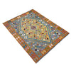 Handmade Vegetable Kilim 5' 0" x 6' 4" (ft) - No. R39883