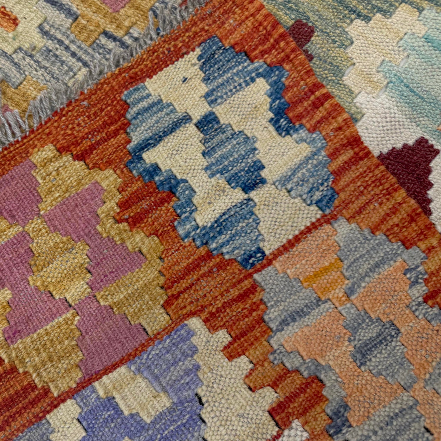 Handmade Vegetable Kilim 4' 4" x 6' 0" (ft) - No. R39887