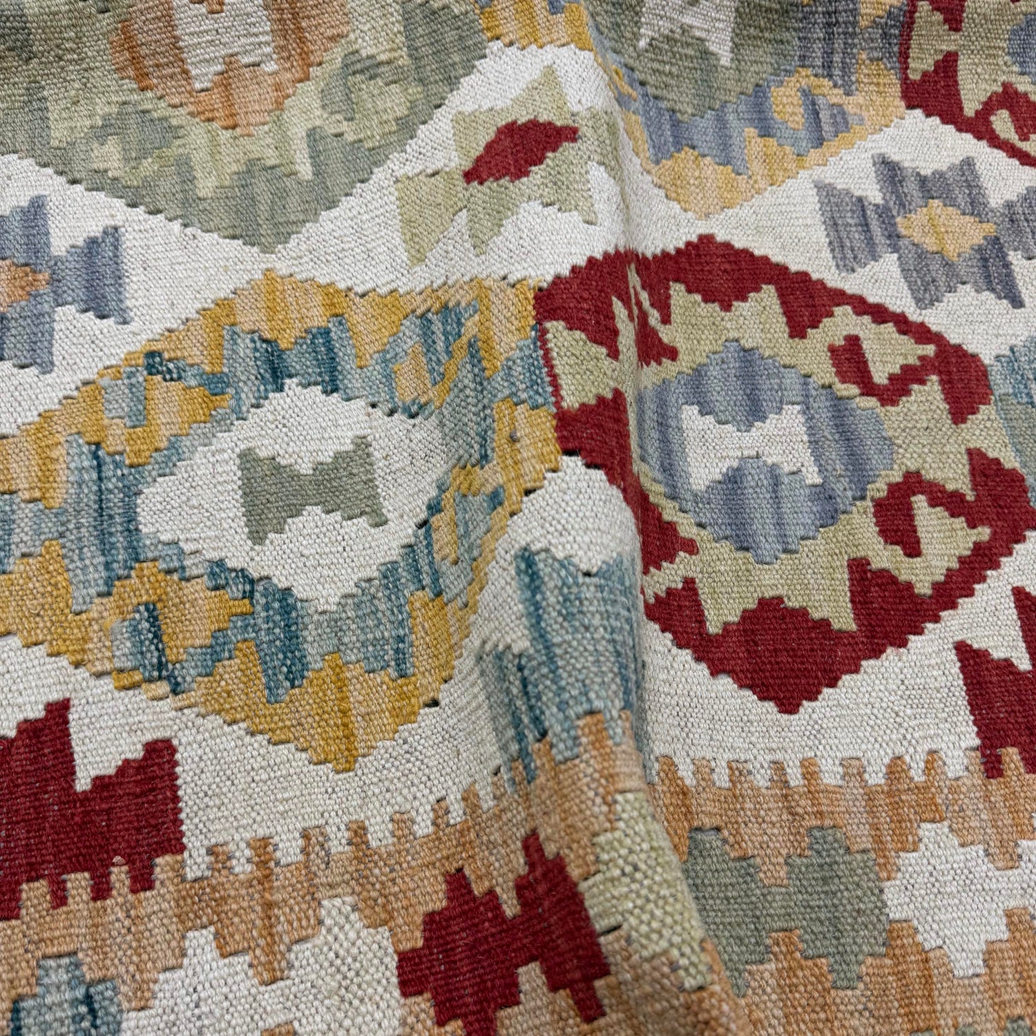 Handmade Vegetable Kilim 4' 2" x 5' 9" (ft) - No. R39888