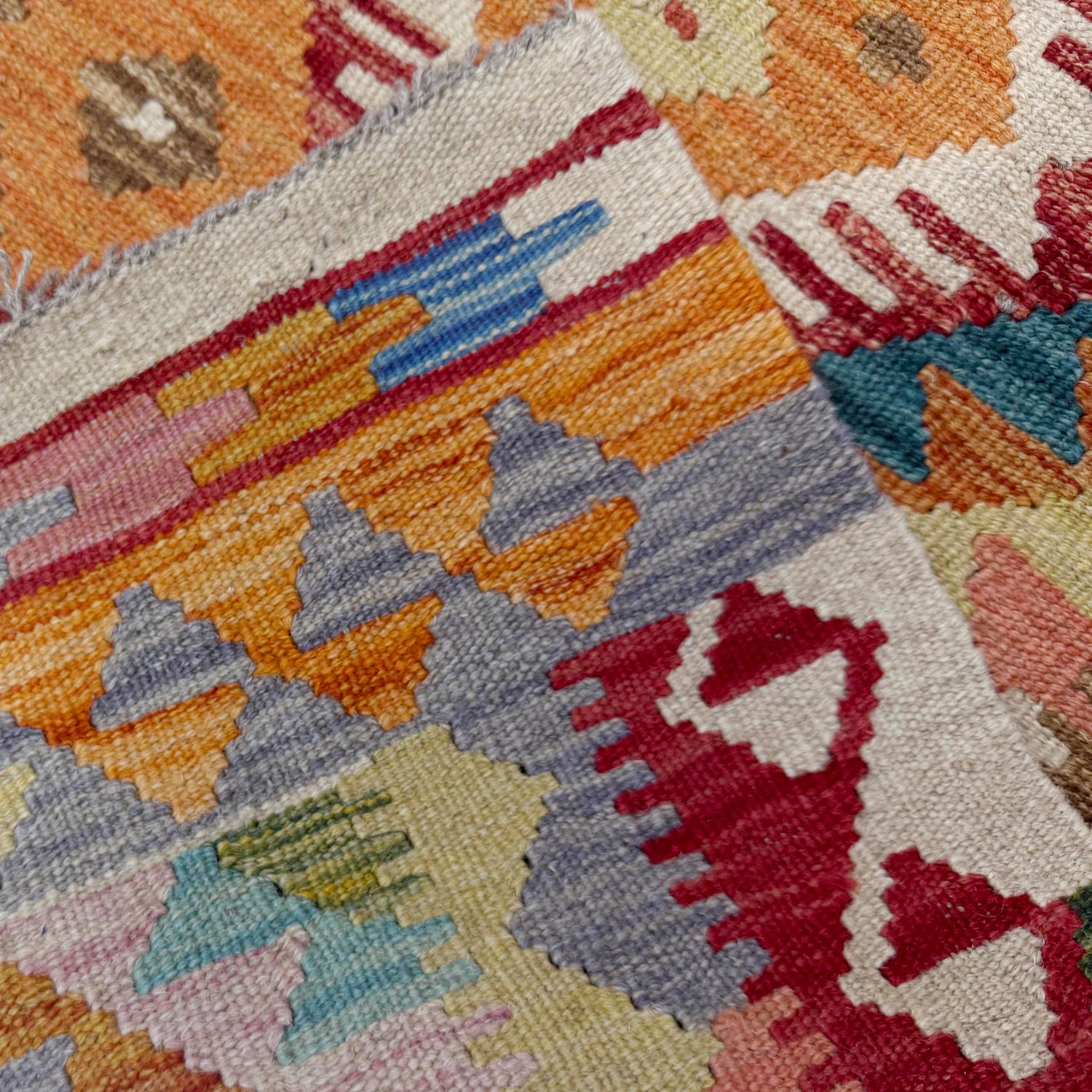 Handmade Vegetable Kelim 4' 2" x 5' 10" (ft) - No. R39890