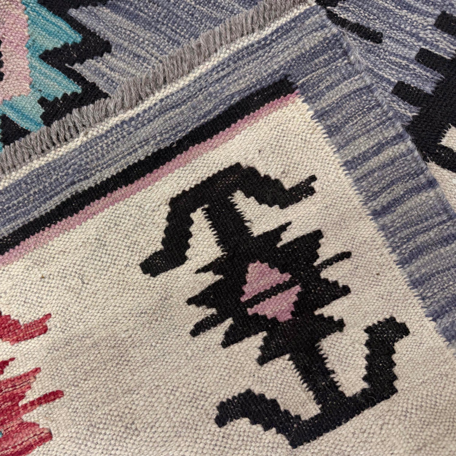 Handmade Vegetable Kilim 4' 2" x 6' 0" (ft) - No. R39893