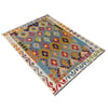 Handmade Vegetable Kelim 4' 4" x 5' 9" (ft) - No. R39894