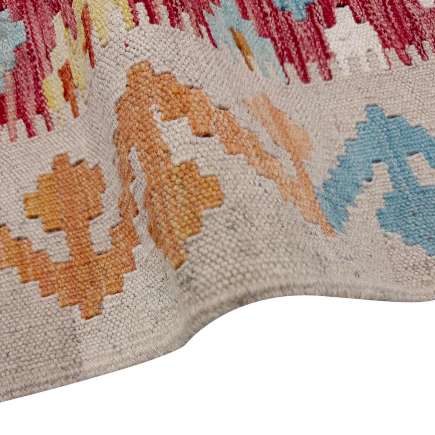 Handmade Vegetable Kelim 4' 11" x 6' 7" (ft) - No. R39895