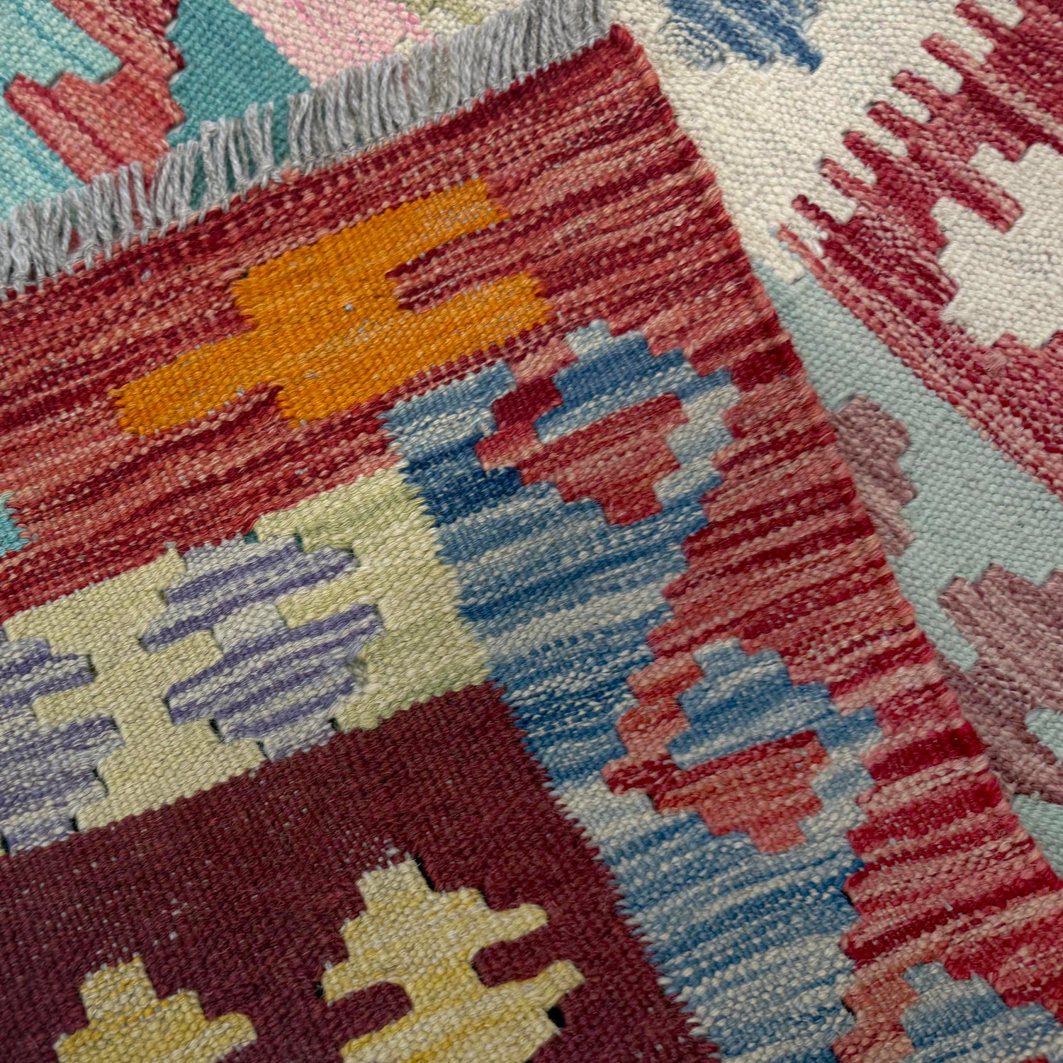 Handmade Vegetable Kilim 5' 3" x 6' 8" (ft) - No. R39896