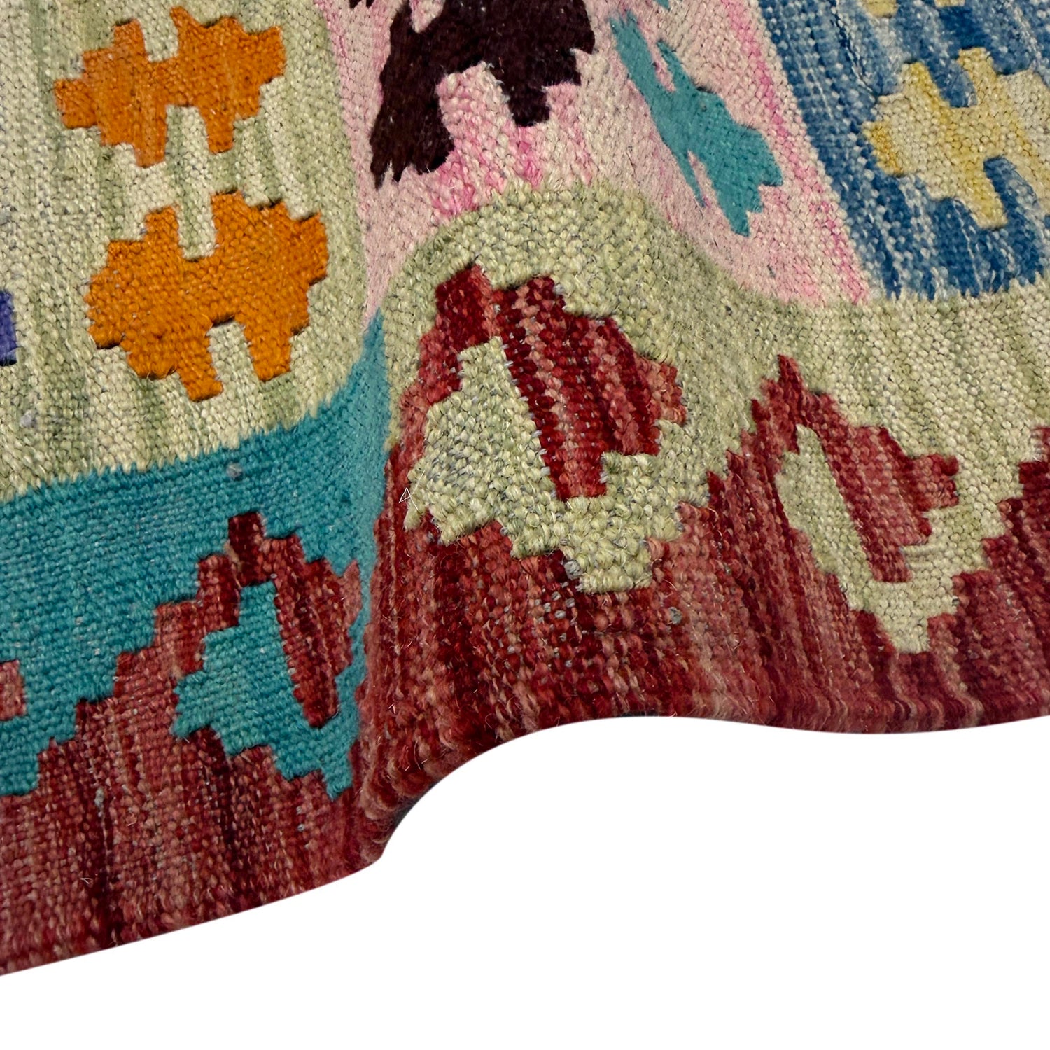 Handmade Vegetable Kilim 5' 3" x 6' 8" (ft) - No. R39896