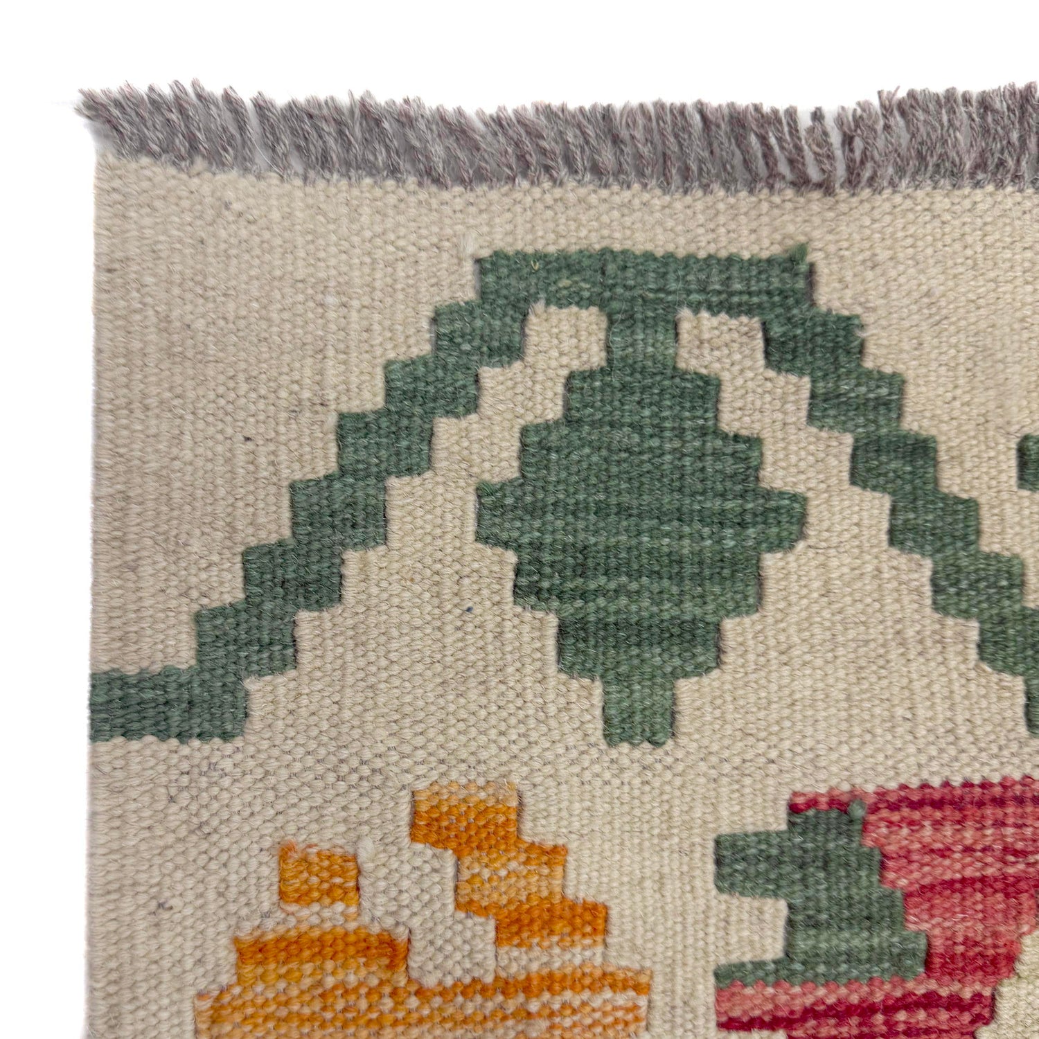 Handmade Vegetable Kilim 5' 1" x 6' 9" (ft) - No. R39898