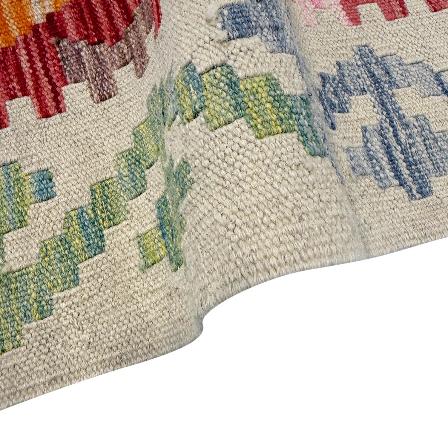 Handmade Vegetable Kilim 5' 1" x 6' 9" (ft) - No. R39898