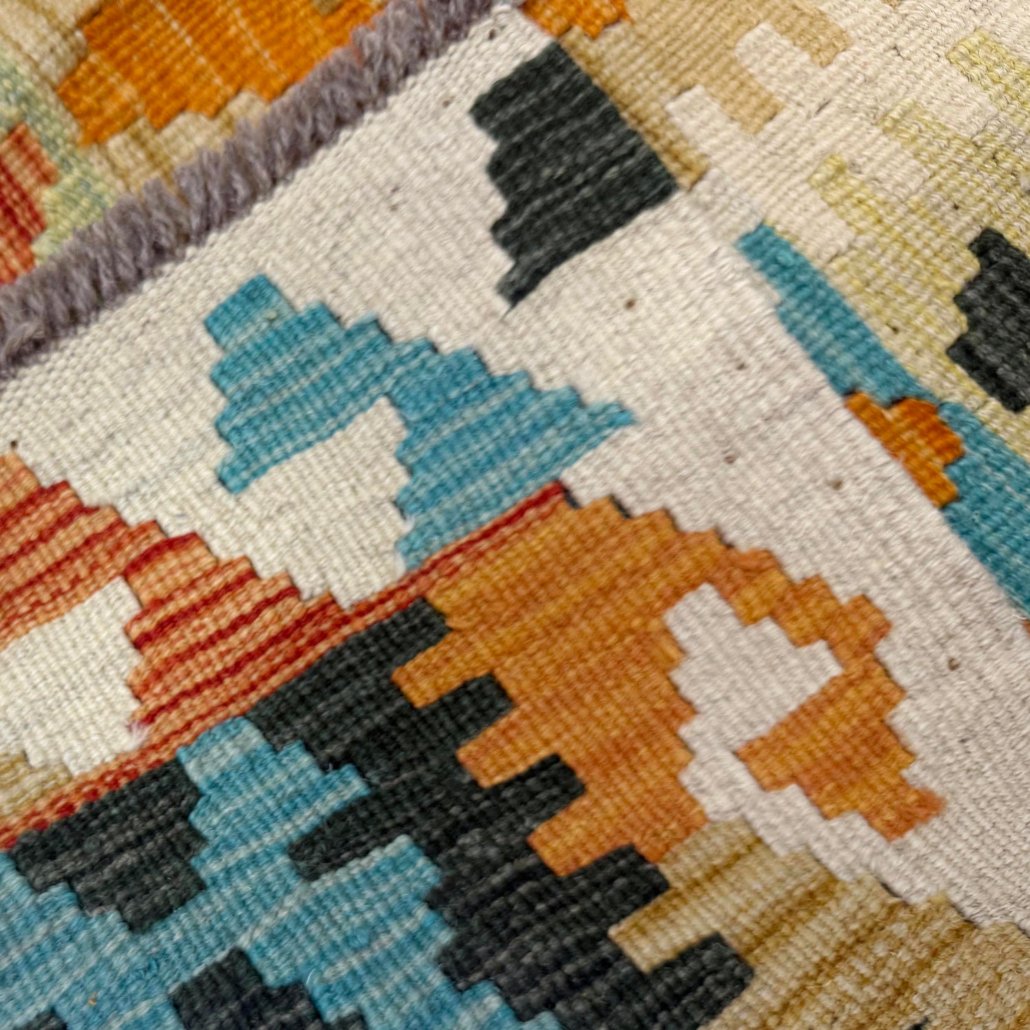 Handmade Vegetable Kilim 3' 7" x 5' 2" (ft) - No. R39901