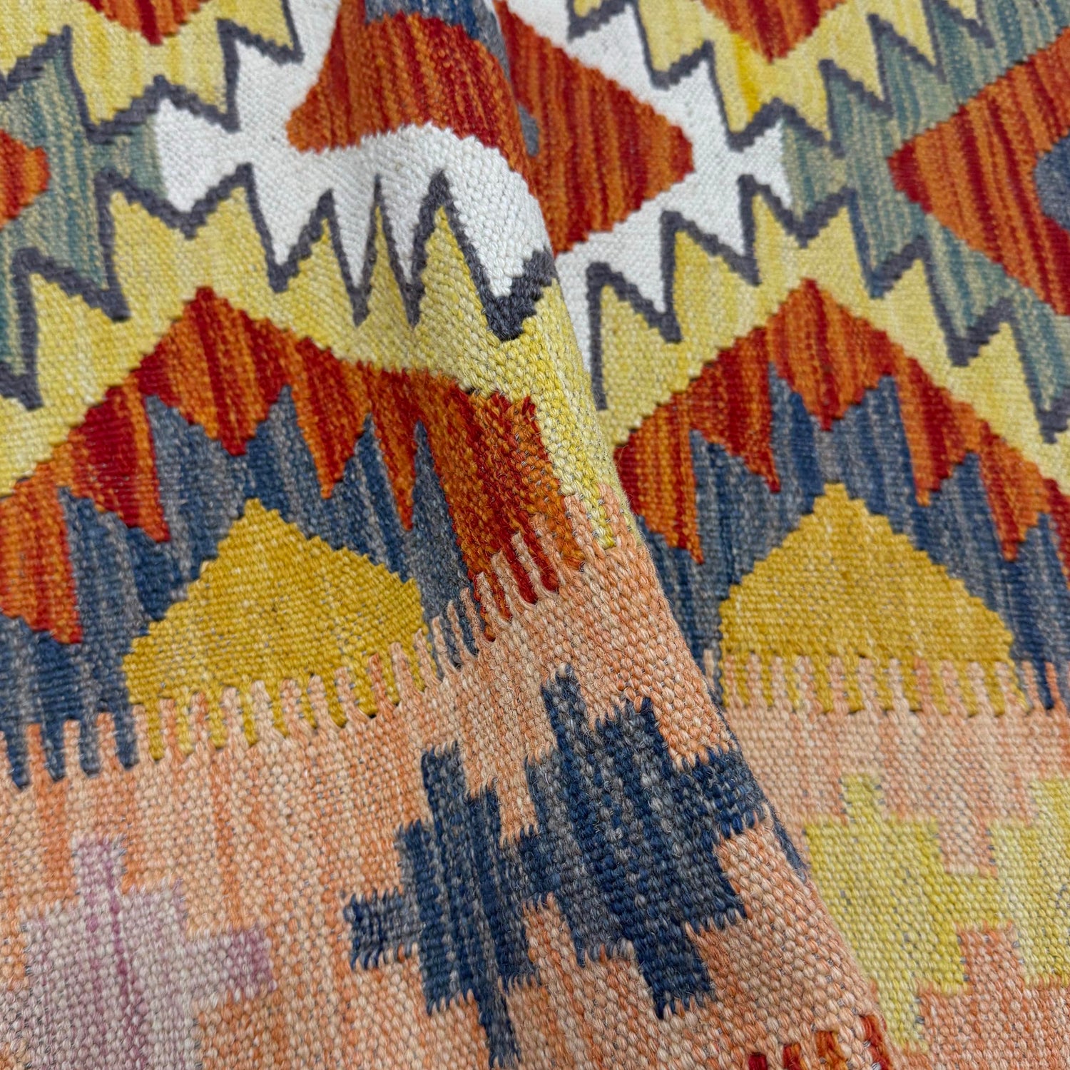 Handmade Vegetable Kelim 3' 3" x 5' 1" (ft) - No. R39906