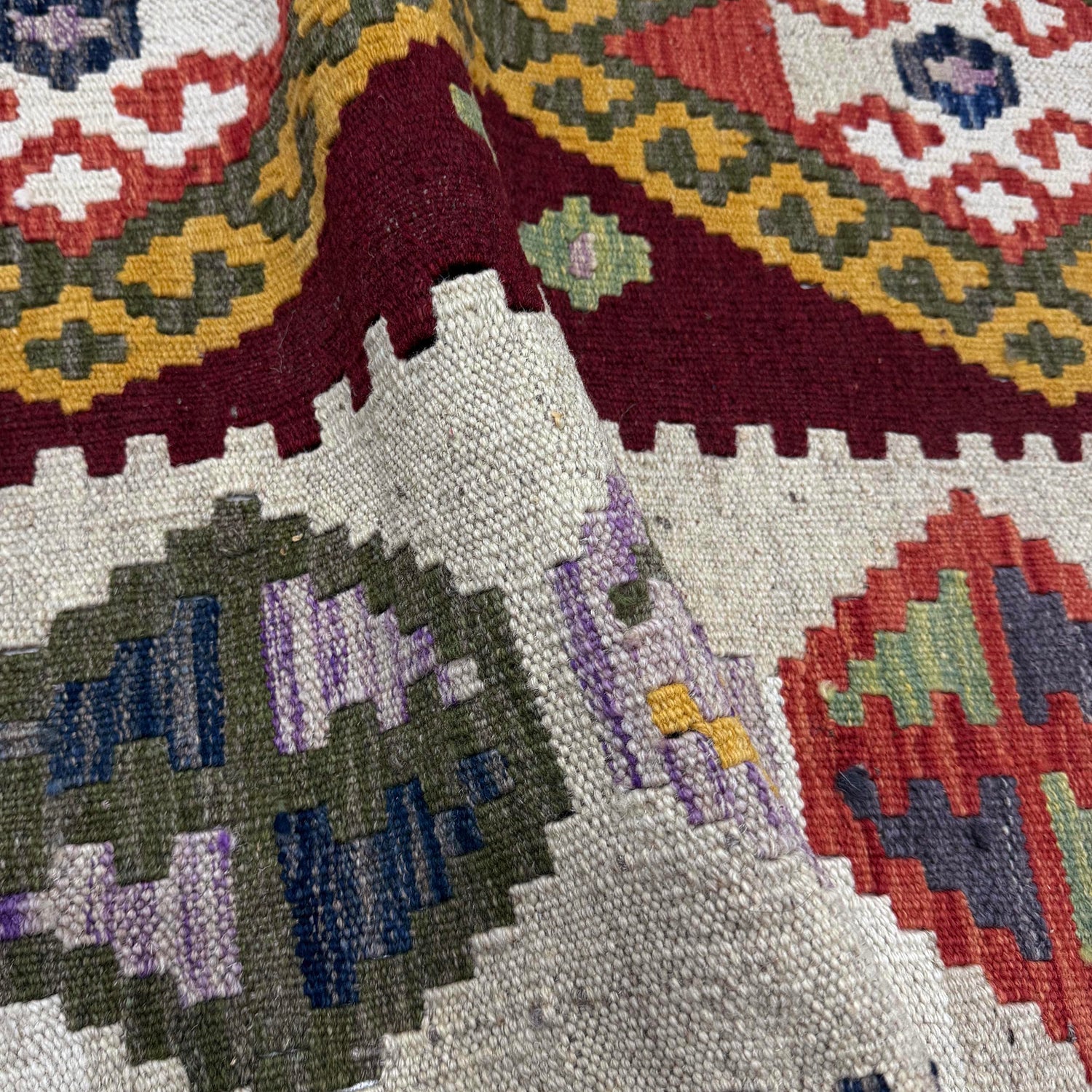 Handmade Vegetable Kilim 3' 5" x 5' 0" (ft) - No. R39907