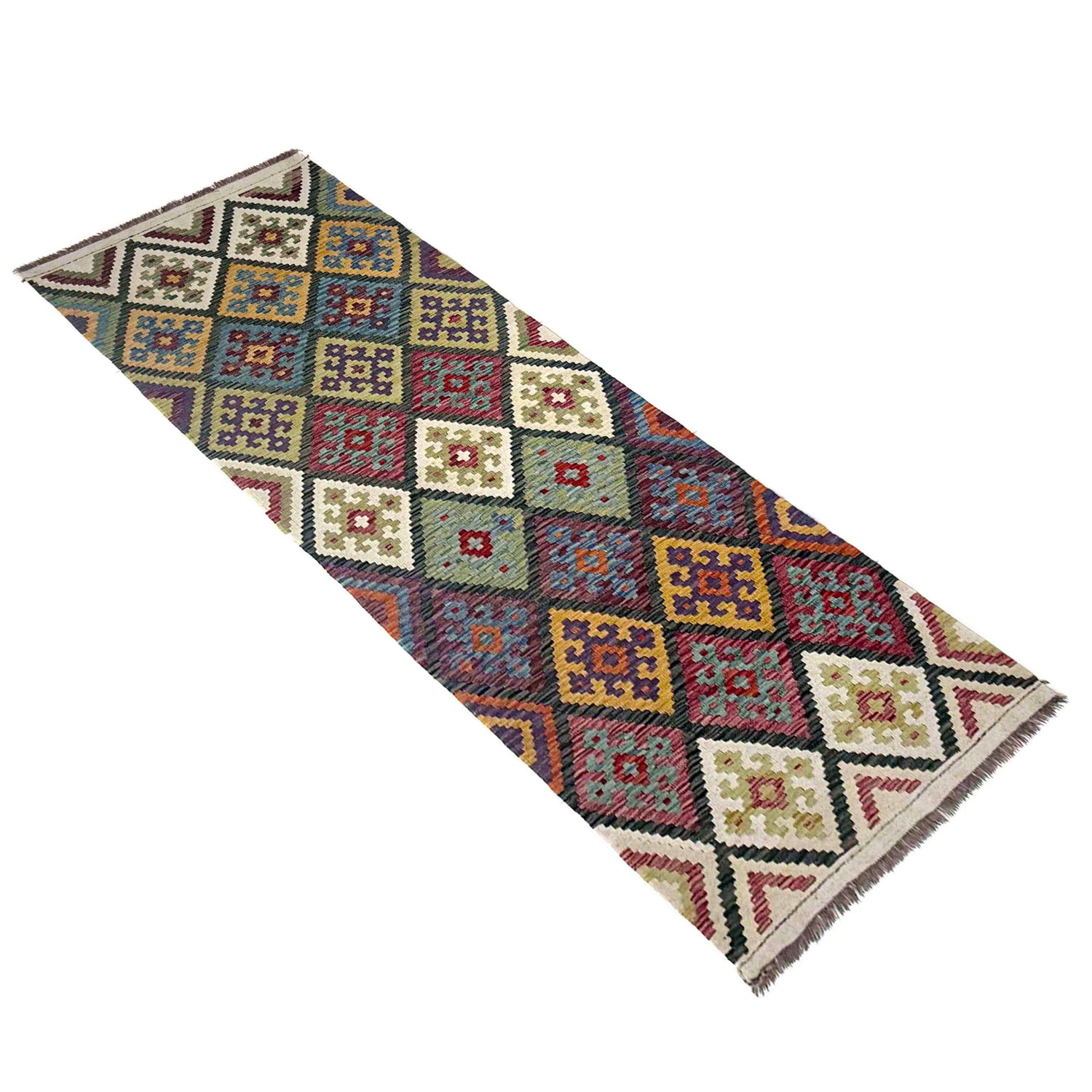 Vegetable Kilim Runner 2' 11" x 9' 6" (ft) - No. R40043